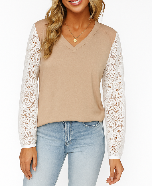 Women's Lace Sleeve Top RTS