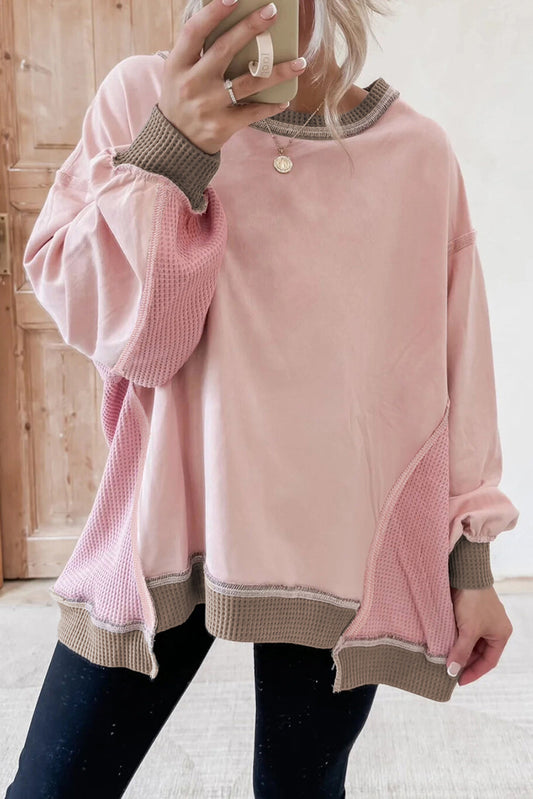 Pre-order Colorblock Oversized Sweatshirt *THREE COLORS* October