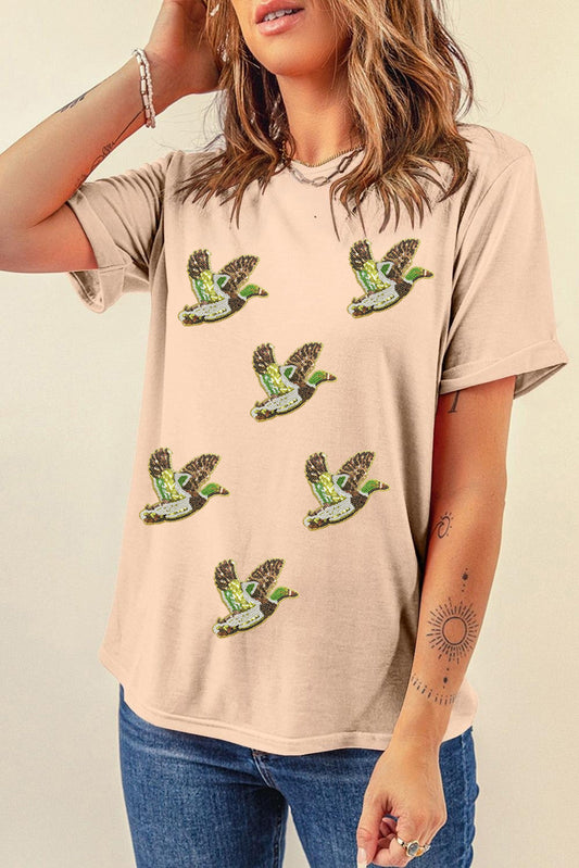 Women’s Mallard Sequin Graphic Top RTS