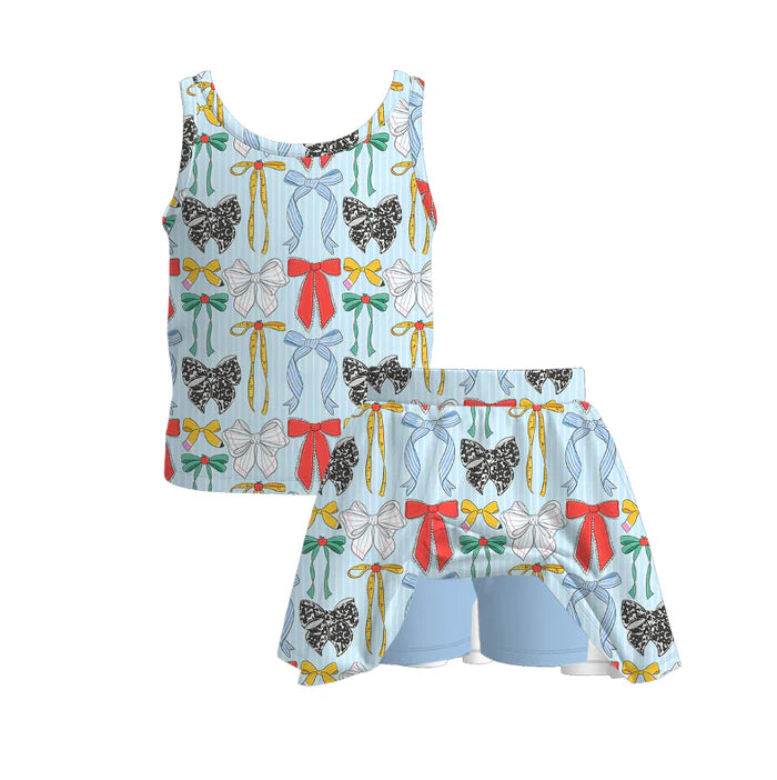 Pre-order Back to School Skort Set
