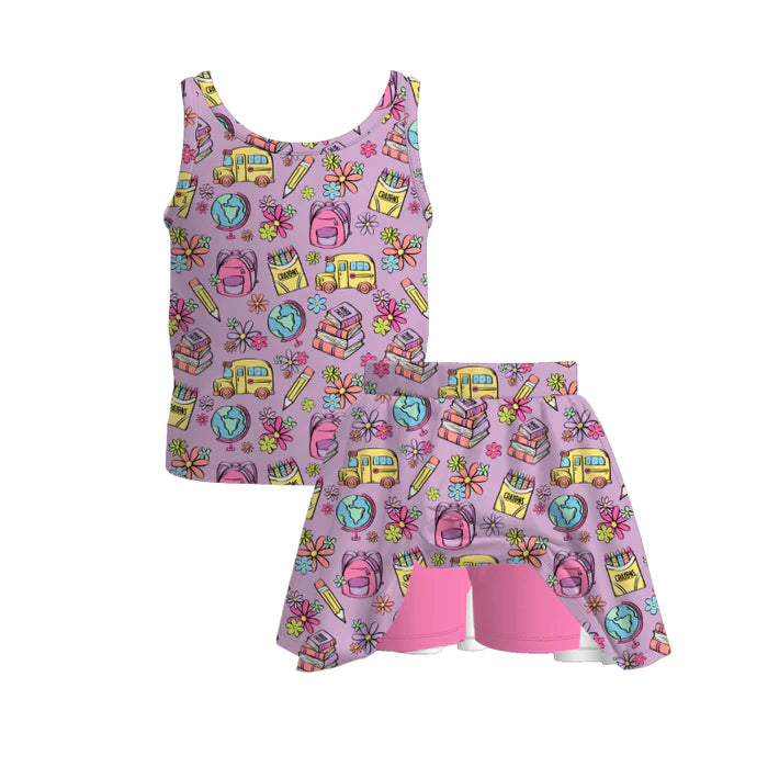 Pre-order Back to School Skort Set