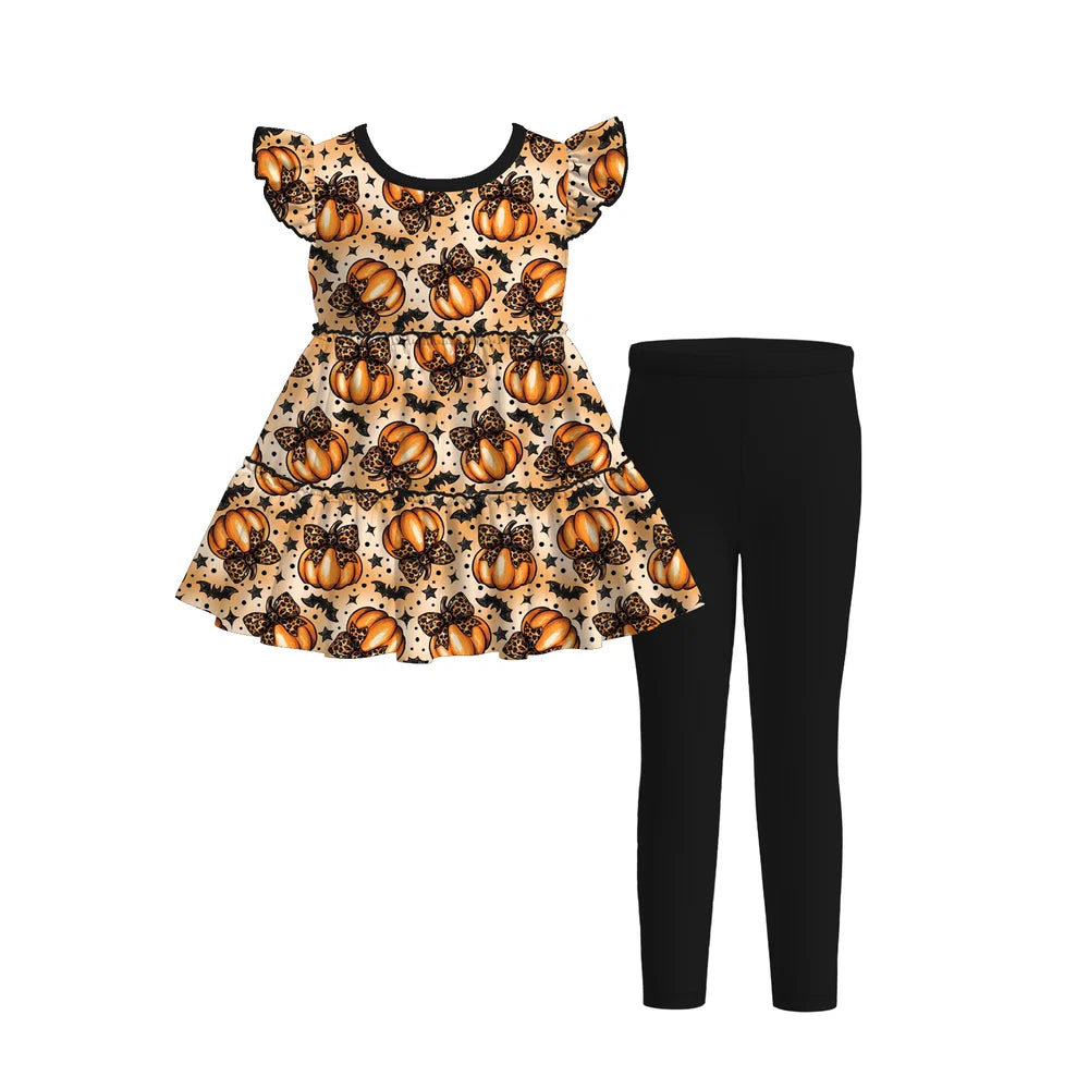 Pre-order Pumpkin Patch Twirl Tunic and Legging Set