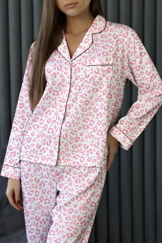 Pre-order Pink Leopard PJ Set FB