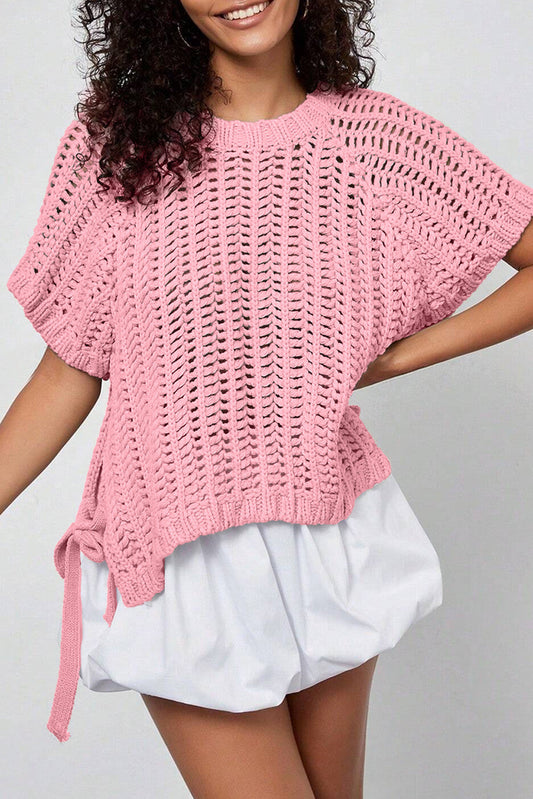 Pre-order Pink Plus Tie Side Sweater December.