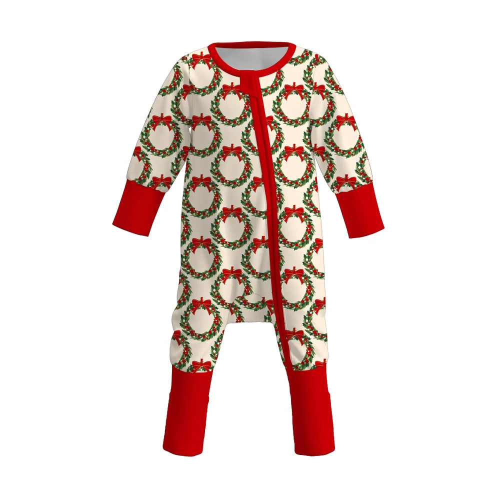 Pre-order Christmas Wreath Dress and Romper