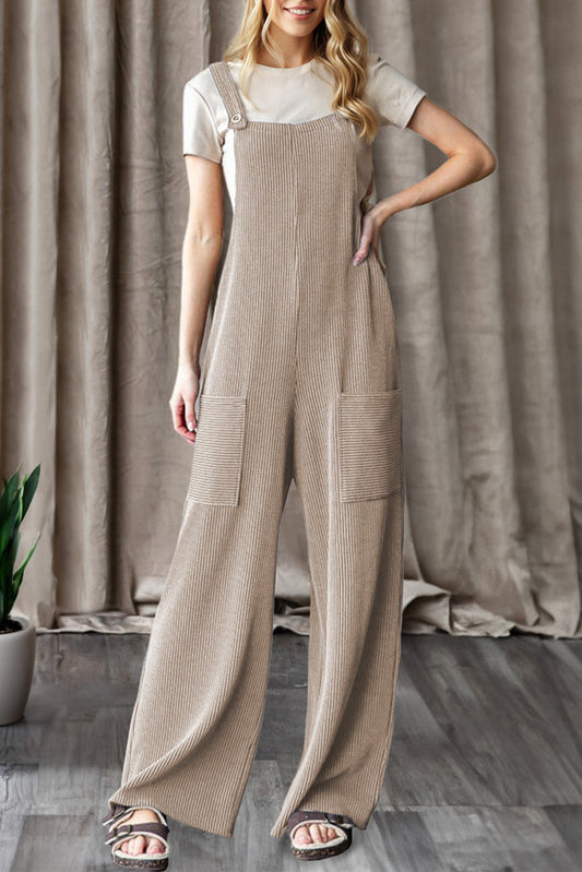 Pre-order Ribbed Knit Overalls FB