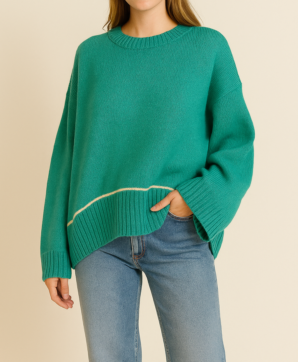 Pre-order Sea Green Baggy Sweater FB