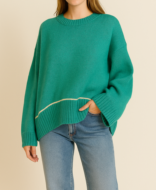 Pre-order Sea Green Baggy Sweater FB