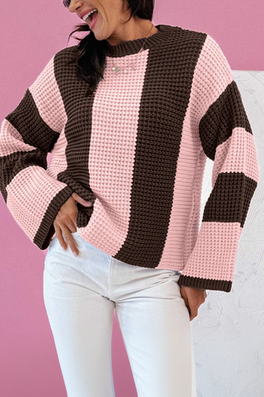 Pre-order Striped Color Block Sweater FB