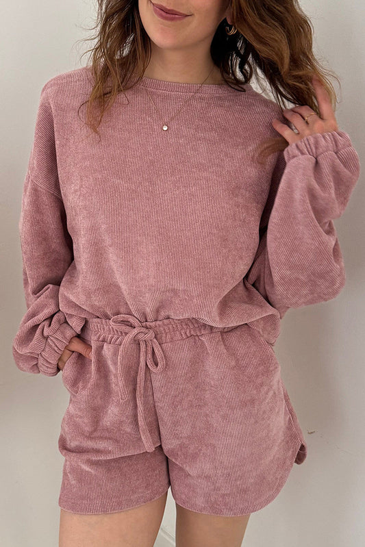 Pre-order Textured Knit Pullover Set October