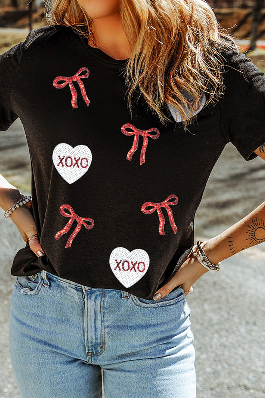 Pre-order Valentines XOXO Patched Shirt FB