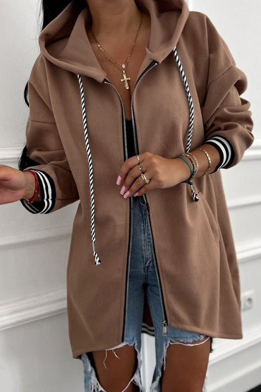 Pre-order Zip Up Tunic Hoodie LT