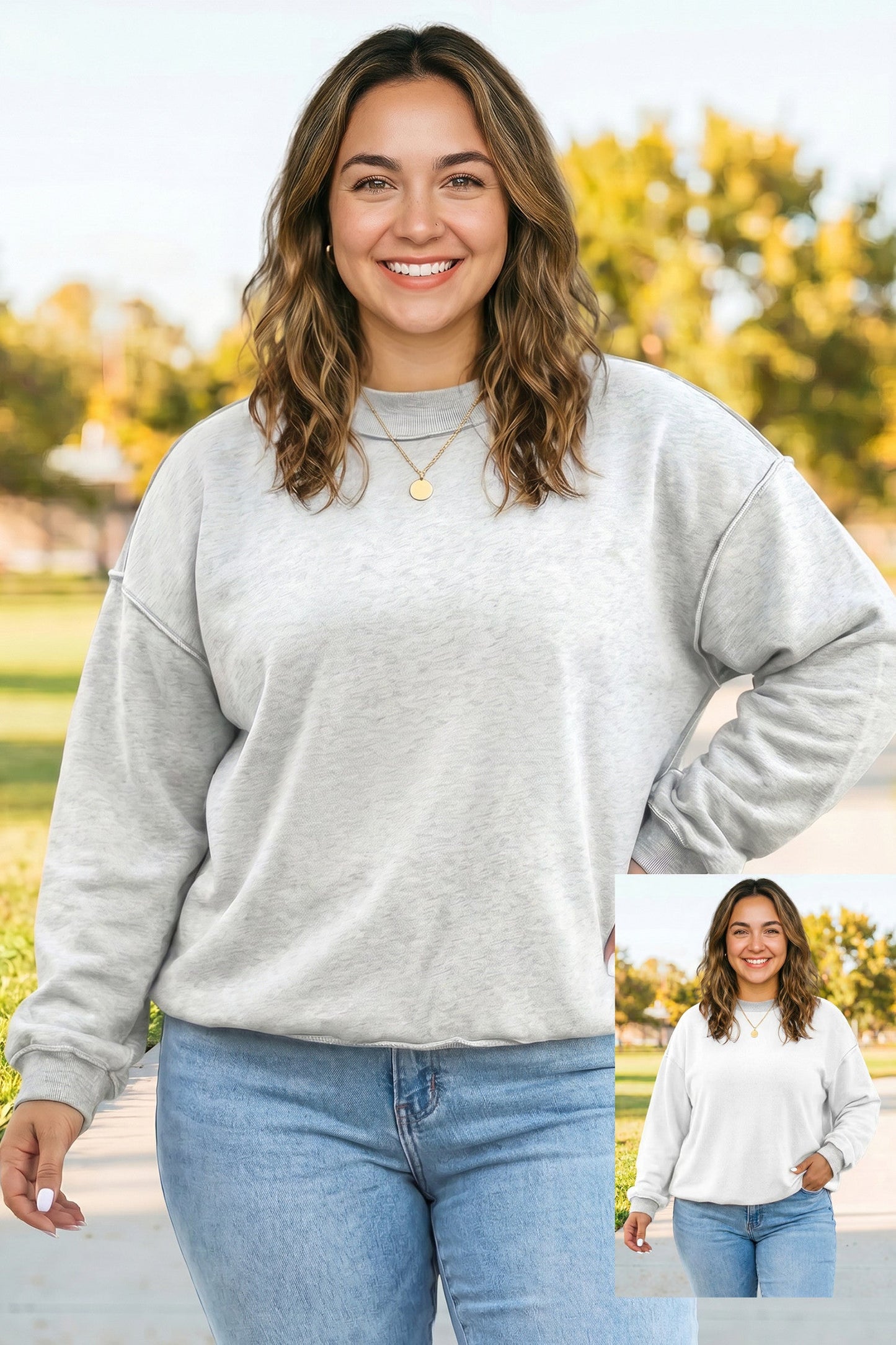 Pre-order Exposed Seam Reversible Plus Sweatshirt