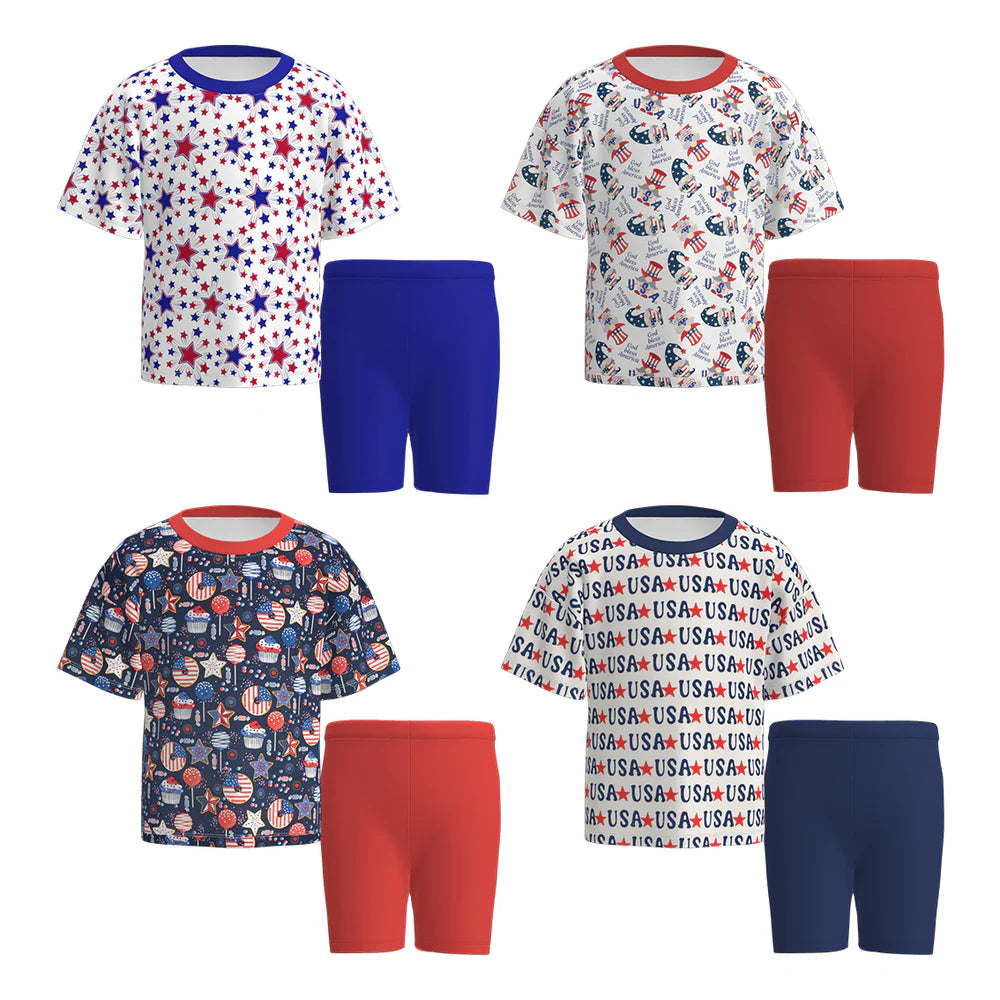Pre-order Patriotic Bike Short Sets