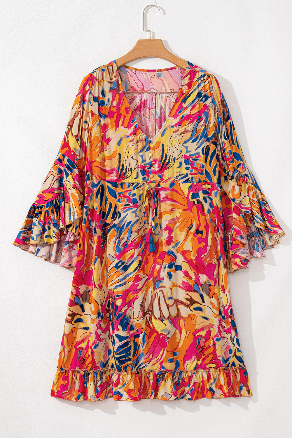 Women’s Fuchsia Tropical Pocket Dress