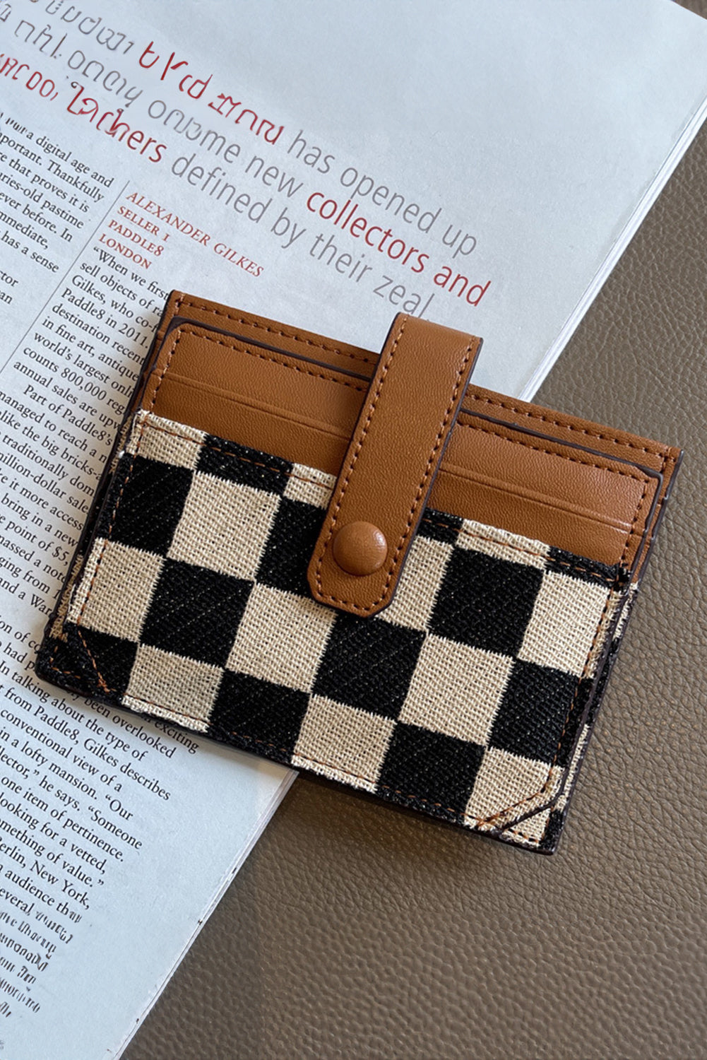 Women's Checkered Wallet