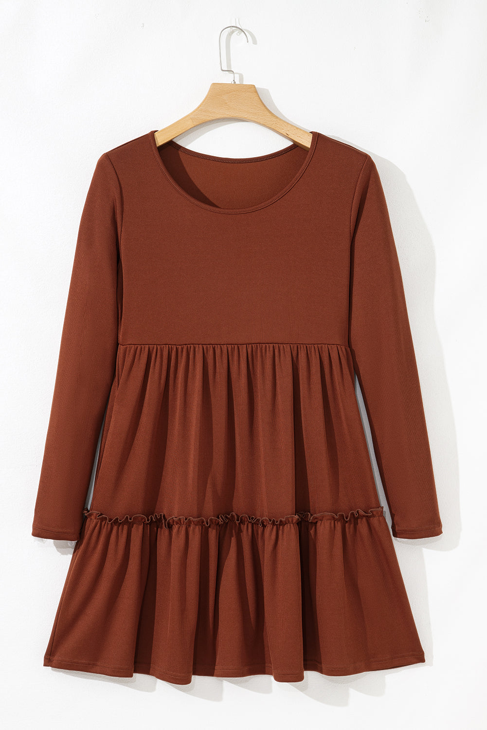 Pre-order Chestnut Ribbed Dress July
