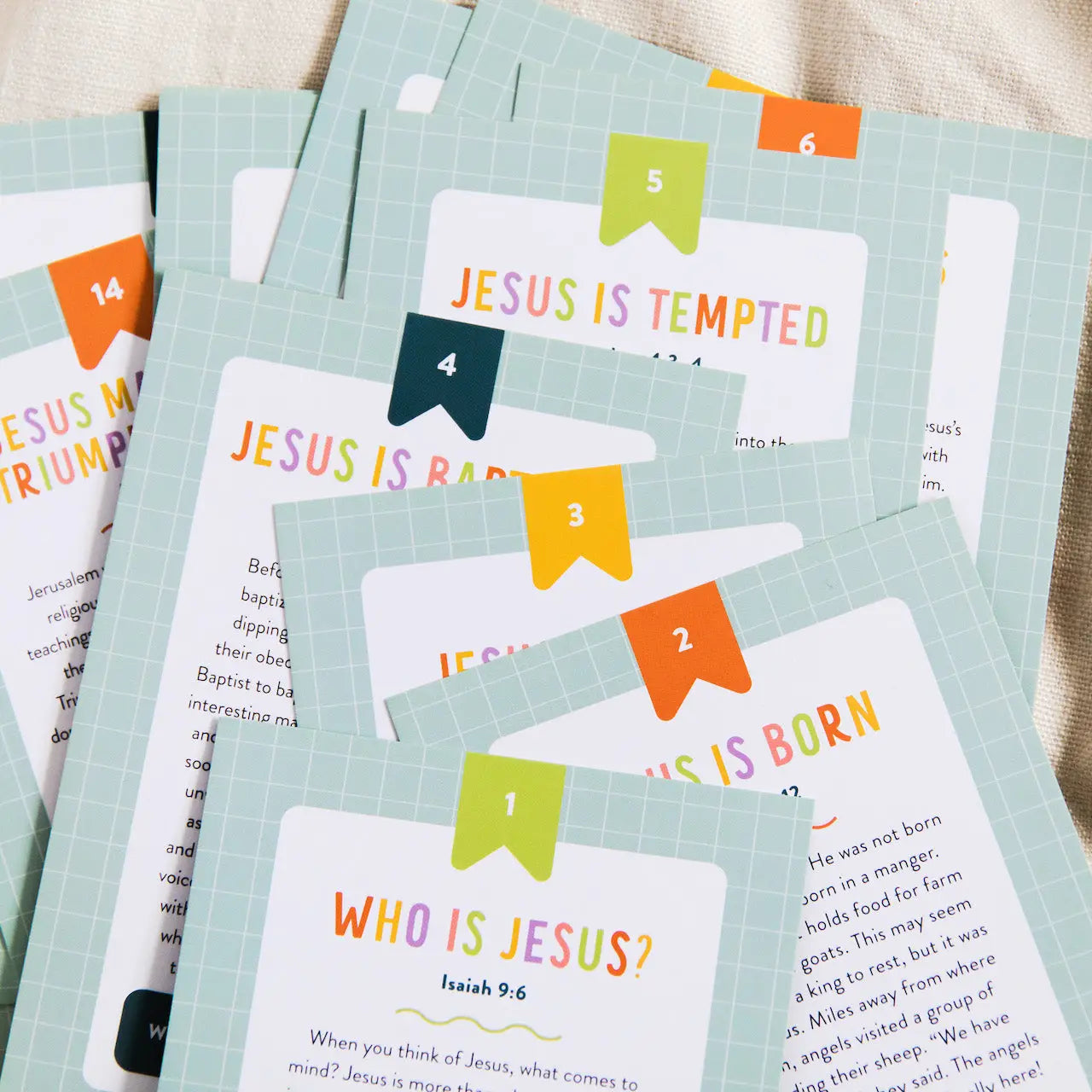 Life of Jesus Kids Card Set