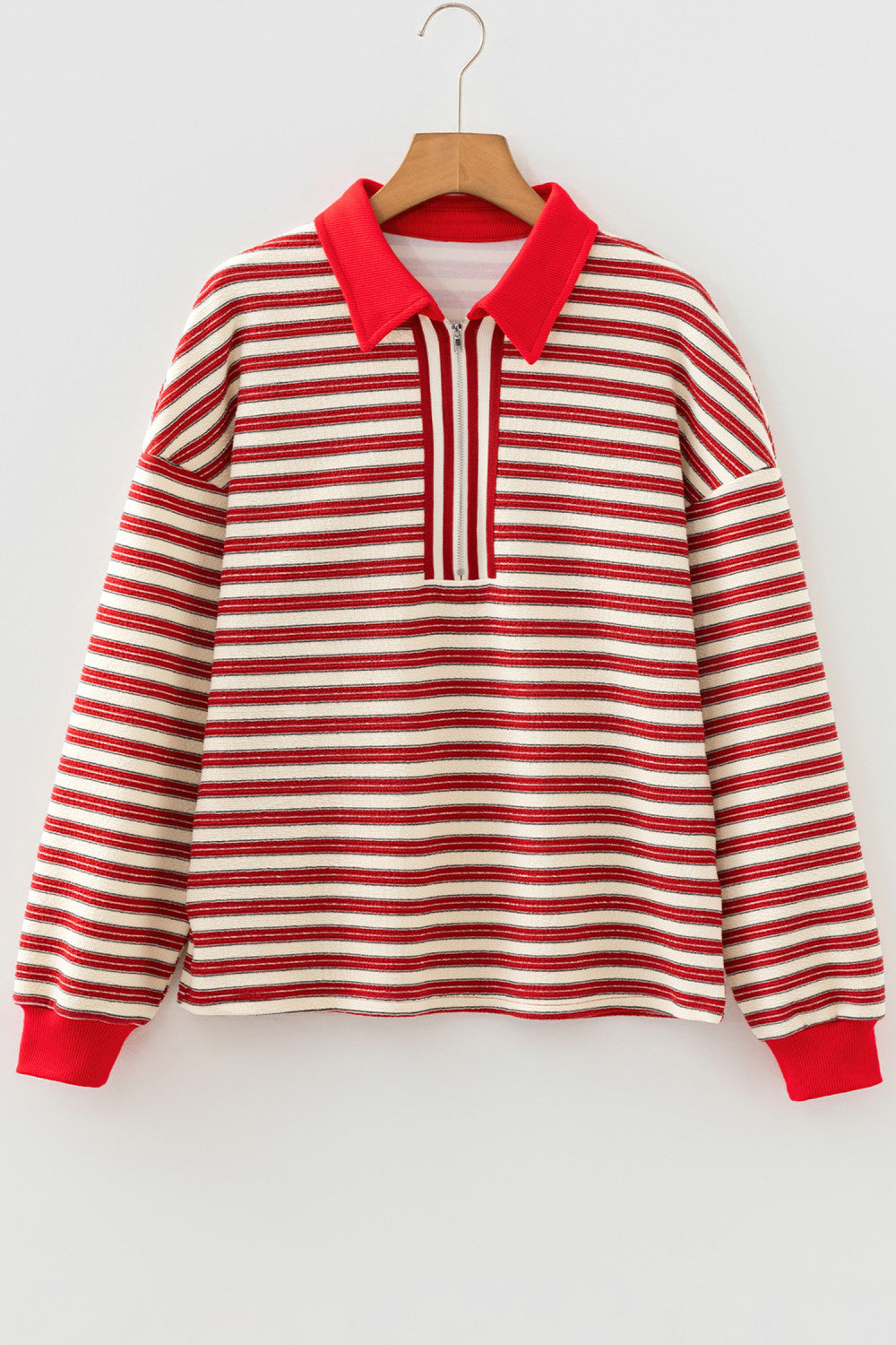 Pre-order Striped V Neck Top