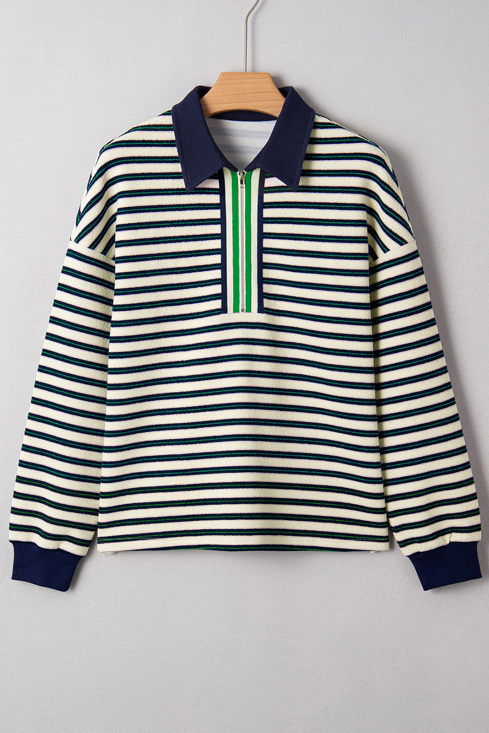 Pre-order Striped V Neck Top