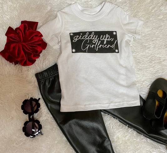 Girls Giddy Up Girlfriend T-Shirt