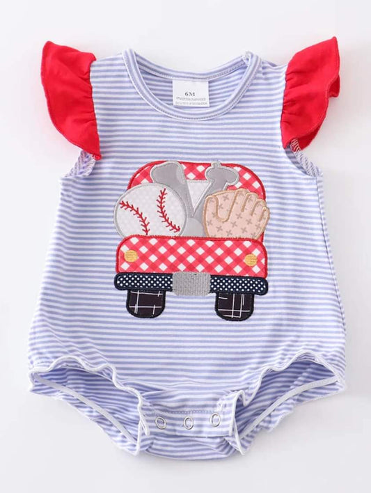 Baseball Applique Romper