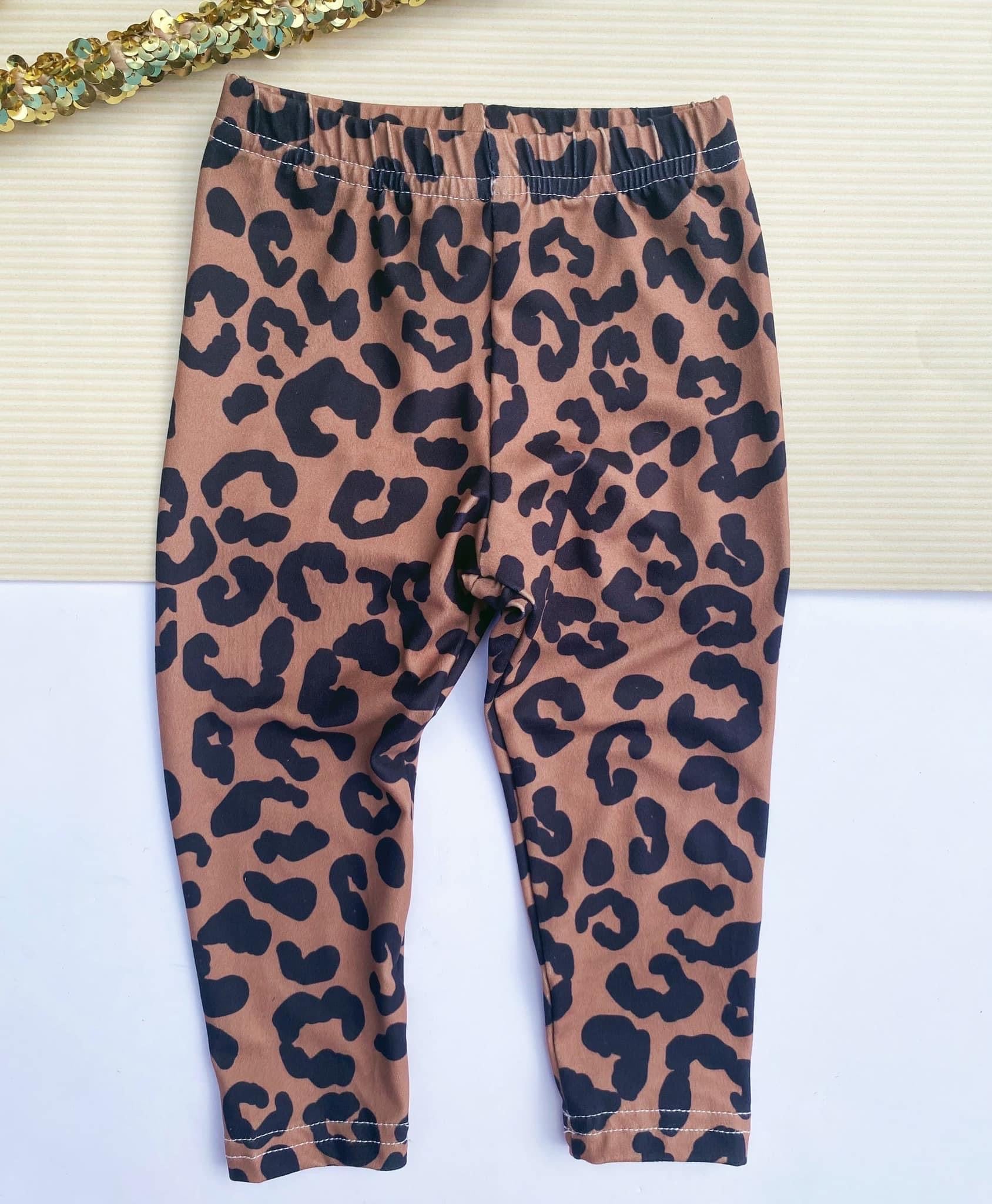 Girls 2025 leopard joggers