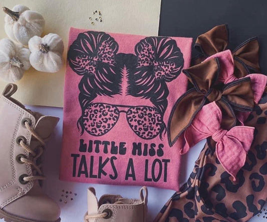 Little Miss Talks A Lot Tee