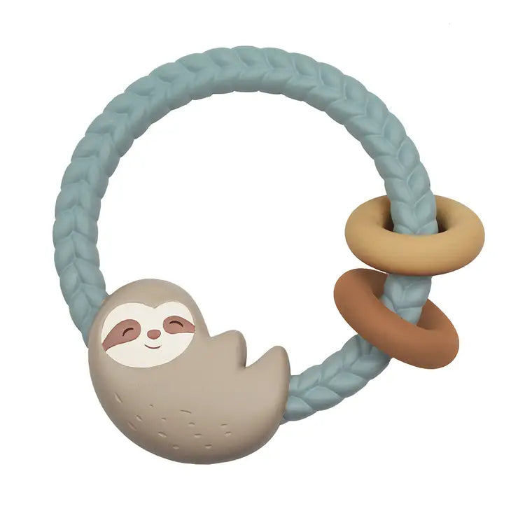 Itzy Ritzy Sloth Silicone Teether Rattle